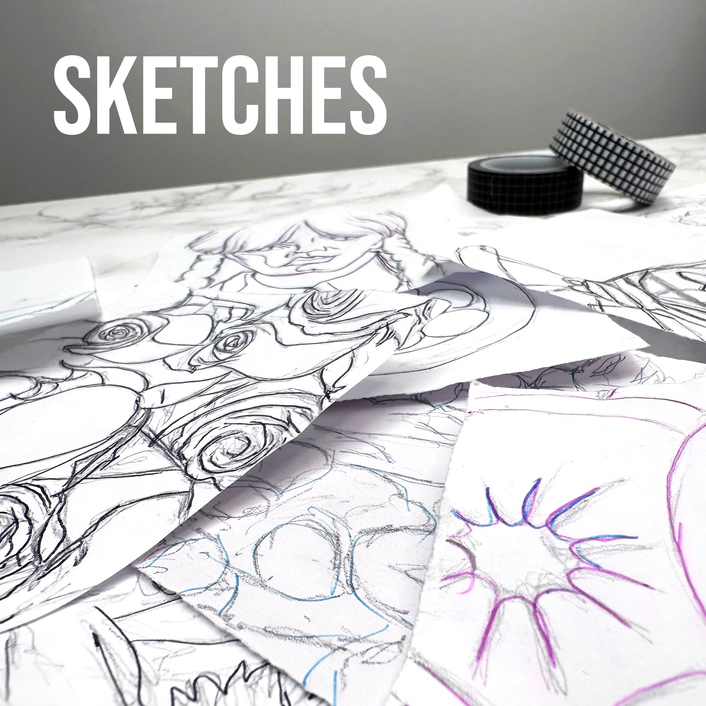 Select Sketches Pack (Digital Download) Temi Danso Art